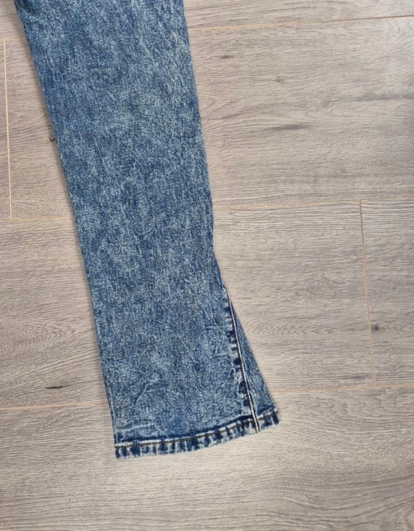 Don't Waste Culture Acid Wash Flare Jeans avec fentes - Taille 32 – photo 12